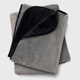 Faux Fur Fascinator Grey/Black — thumbnail 3