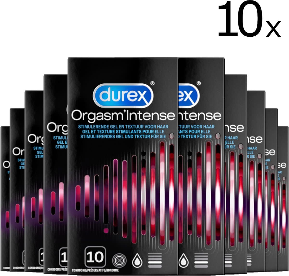 Durex Condooms Orgasm Intense 10st x10 — afbeelding 1
