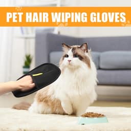 Elektrostatische handschoenen, 2-delige dubbelzijdige grooming handschoenen, magnetische vachthandschoen voor kattenharen en hondenharen — thumbnail 2