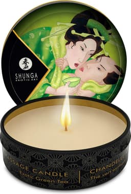 Shunga - Mini Massagekaars - Exotic Green Tea – 30 ml — thumbnail 1