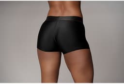 Shots - Ouch! OU825BLKML1 - Vibrating Strap-on Boxer - Black - M/L — thumbnail 2