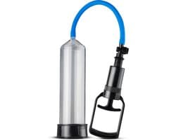 EasyToys - Penispomp met Grippomp - Penispompen - Penis Pomp - Sex Toys voor Mannen - Transparant met Blauw