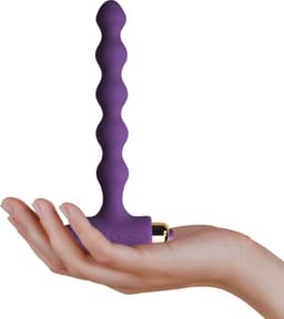 Rocks-off - Petite Sensations Pearls - Vibrerende Buttplug - Paars — thumbnail 5