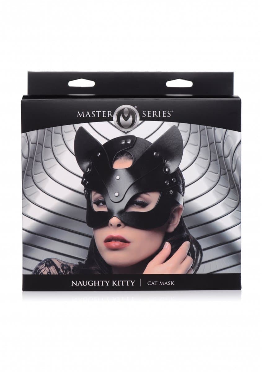 Naughty Kitty Cat Mask - Black — afbeelding 1