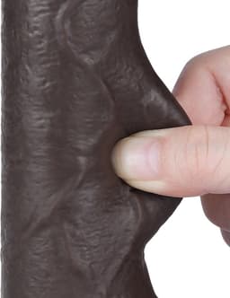 LoveToy - Aftrekbare dildo 18,3 cm (Ø 3,5 cm) - Zwart — thumbnail 5