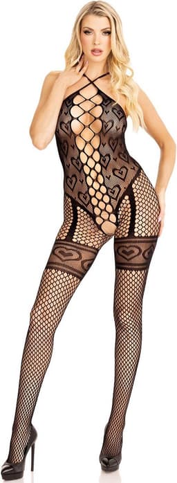 Heart net halter bodystocking — thumbnail 9