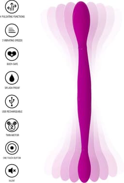 TOYJOY - Infinity Double Dildo - Vibrators Double Roze — thumbnail 3