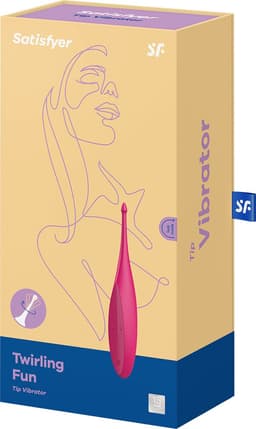 Satisfyer, oplegvibrator, tip vibrator, 'Twirling Fun', 17,5 cm, waterdicht, oplaadbaar, lichaamsvriendelijke siliconen — thumbnail 2
