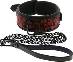 Dreamtoys Blaze deluxe halsband & riem - Rood — thumbnail 1