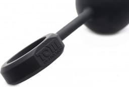 Tom of Finland Weighted Anal Ball Beads - Black — thumbnail 4