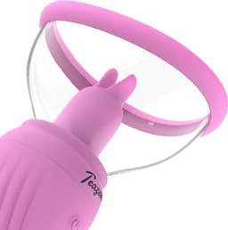 Teazers - Suction Cup met Clitoris Vibrator - Clitoris Zuiger met Tong - Vibrators voor Vrouwen - Sex Toys voor Vrouwen - Vibrators - Clitoris Stimulator - Roze — thumbnail 8