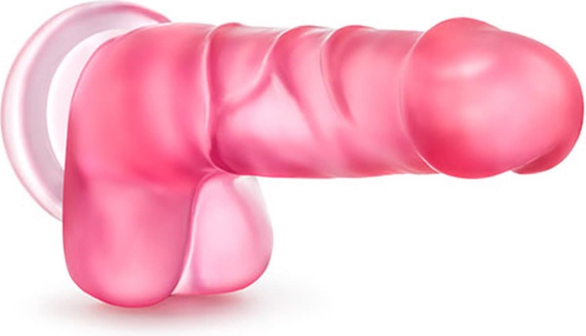 B Yours Sweet 'N Hard Dildo Met Ballen - Roze — afbeelding 1