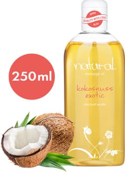 Natural Wellness massageolie, erotische massageolie, exotische kokosgeur, 250 ml — thumbnail 2