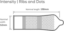 Pasante Intensity - Condooms met Ribbels en Nopjes - Ribs & Dots - 12 stuks — thumbnail 4