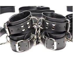 XR Brands AF721 - Leather Bed Restraint Kit