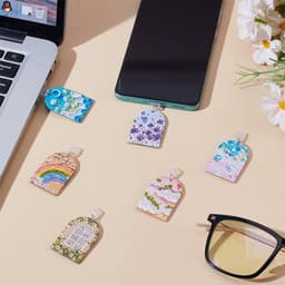 Dailygoods - Set van 6 USB Stofstekkers in Kleurrijke Designs — thumbnail 2