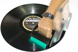 Siliconen Roller - Platenreiniger Ontpluizer - Vinyl Reinigen - Sterk Hechtende Siliconen - 12.1 x 10.5 x 6.8 cm - Zwart-Groen — thumbnail 5
