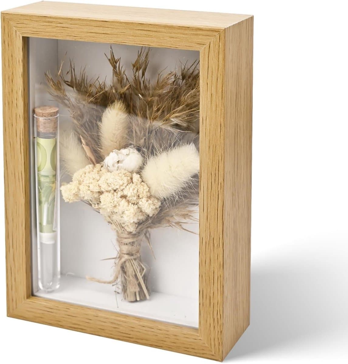 Unieke Huwelijksgeschenken voor het Bruidspaar - Creatieve Geldcadeaus in Houten Doos met Gravure - Persoonlijke en Originele Ideeën voor Huwelijksgeschenken voor Vrouwen en Mannen — afbeelding 1