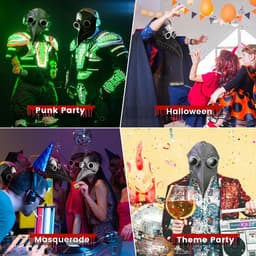 Middeleeuws Pest Dokter Masker met Lange Snavel voor Carnavalsfeesten — thumbnail 3