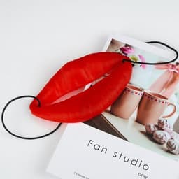 Store_7 - sausage mouth decor - grappige lippen - 2x set - voor Halloween - feestartikelen - leuk voor feestjes - rood — thumbnail 2