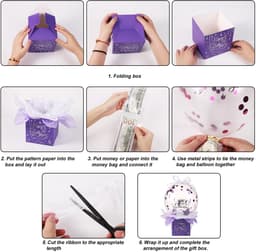 Dailygoods- Geldballondoos Grappige Verjaardagsspaarpot - Verjaardagsballonnen - Ballonhouder - Inpakpapier - Geldzakjes - Karton/latex/plastic - Verjaardagscadeau — thumbnail 5