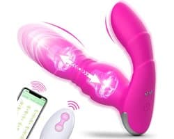 Lzwintrading Stotende Dildo met App Control - Vibrators voor Vrouwen & Mannen - Dildo Vibrator voor Vrouwen - Sex Toys voor Koppels - G Spot Vibrator - Clitoris Stimulator - Vibrator met Afstandsbediening - Anaal Dildo - Prostaat Vibrator Mannen
