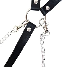 BamBella ® - Sexy Erotische bondage Lingerie onesize vrouw BDSM sm body zwart dames pak — thumbnail 7