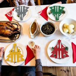 16 stuks kerstboom, vilt, geldcadeau, kerstcadeauverpakking, kerstboom, vilt, verpakking, kerstdecoratie, om geld cadeau te geven — thumbnail 2