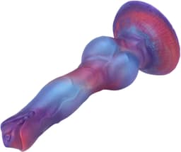 Hismith Alpha Fantasy Dildo 21 cm – Siliconen Dildo met Zuignap en KlicLok – Multicolor — thumbnail 3