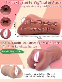 Currero Levensechte Sex Pop 100cm - Sexpop - Sekspop voor Mannen - Levensecht - Realistisch - Siliconen Lovedoll - Torso - Discreet Verpakt - 18,6 cm - 670 Gram — thumbnail 5