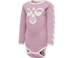 Hummel kinderbody Flipper LS bodystocking Mauve Shadow