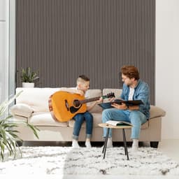 Akoestische panelen set 2 stuks, 60 x 60 cm, bruin — thumbnail 4
