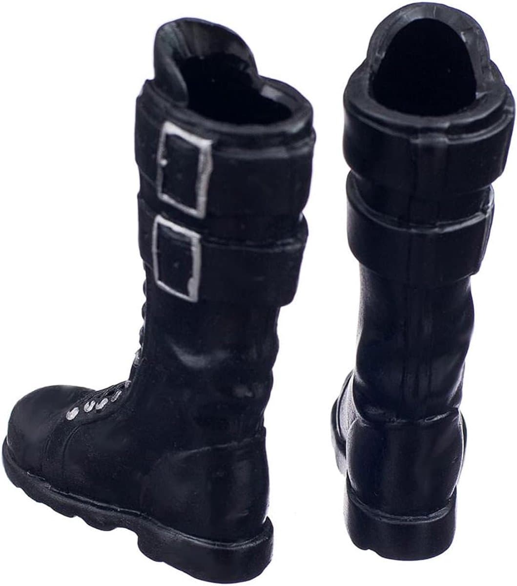 1/6 Vrouwelijke Platte Lace Up Schoenen voor Actiefiguren — afbeelding 1
