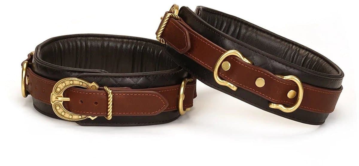 Liebe Seele - The Equestrian Leather Thigh Cuffs - Leren Dijbeen Boeien — afbeelding 1