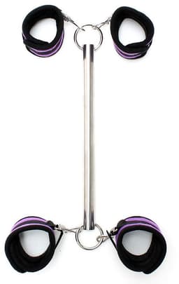 Rimba - Korte spreader bar Van Metaal Met vier Losse Boeien - Zwart — thumbnail 7