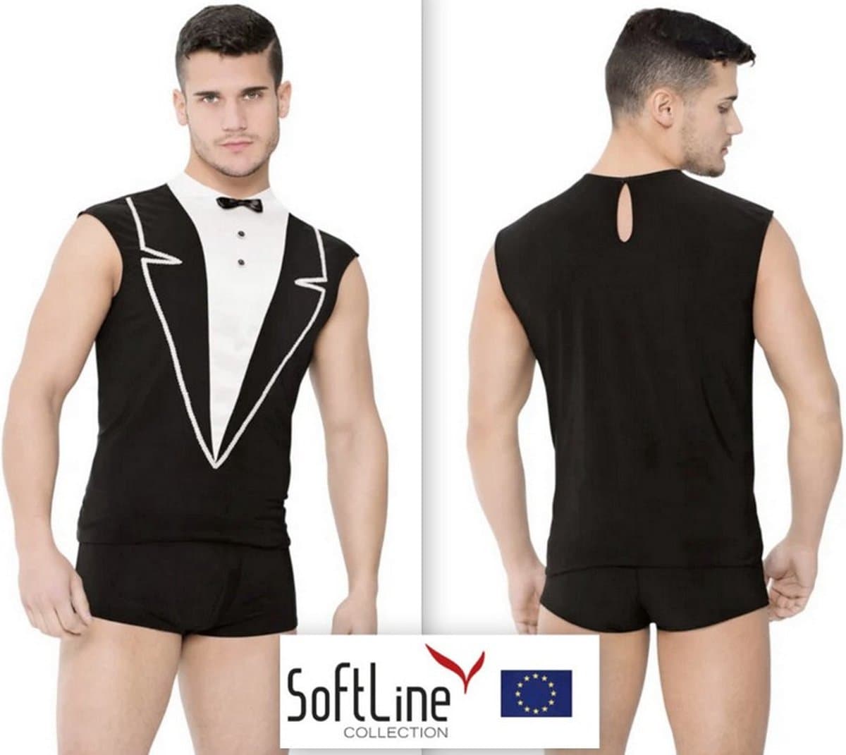 Softline - Ober outfit -zwart XL — afbeelding 1