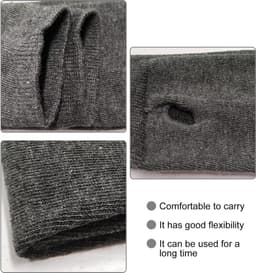 4 paar vingerloze handschoenen-armwarmers-handbeschermer-duimgat-elleboogwarmers-modieuze-passende-handschoenen-Schwarz-One Size (Fabrikant maat:ONESIZE) . — thumbnail 5