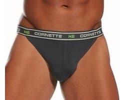 Cornette Hight Emotion sexy heren string - katoen - donkergrijs M