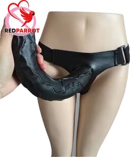 Strap-on XXL Black - Mega voorbind dildo - Koppels - Man en vrouw — thumbnail 3