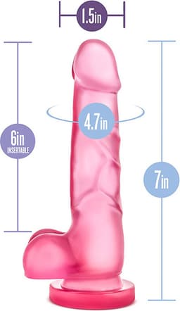 B Yours Sweet 'N Hard Dildo Met Ballen - Roze — thumbnail 4