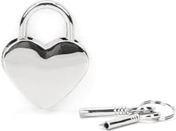 Liebe Seele - Hartvormige Luxe slotjes Voor Boeien - Twee Stuks - Zilver — thumbnail 2