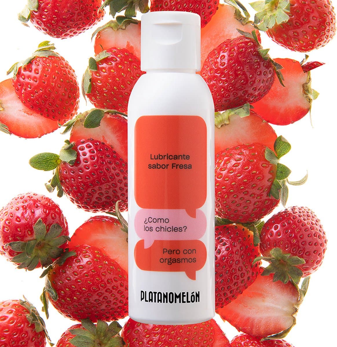 Glijmiddel Aardbei smaak op Waterbasis - Strawberry Smaak Glijmiddel - 50 ml — afbeelding 1