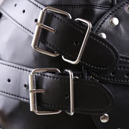 Banoch | Masker Igor | Zwart imitatie leer | bondage — thumbnail 2