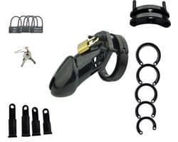 Chastity cage - Kuisheidskooi - Plastic - Seksspeeltjes - kuisheidsriem - 5 maten - Chastity set