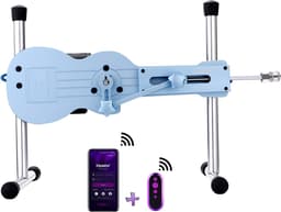 Pro Mini Seksmachine Smart App met dildo en afstandsbediening Blauw — thumbnail 1