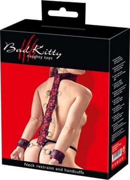 Bad Kitty – Complete Boeien Set voor Hals en Pols met Extra O Ringen – Rood — thumbnail 5