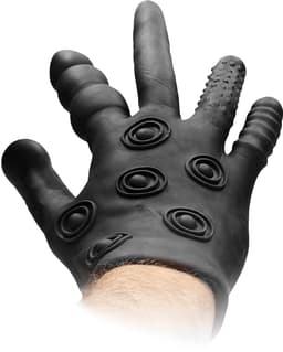 Shots - Fist It Siliconen Stimulatiehandschoen black — thumbnail 1