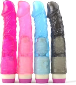 Realistische Dildo Vibrator Zwart Doorzichtig - Stimulerend voor vrouwen - Stimulerend voor clitoris - Spannend voor koppels - Sex speeltjes - Sex toys - Erotiek - Sexspelletjes voor mannen en vrouwen – Seksspeeltjes - Stimulator — thumbnail 4