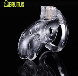 BRUTUS Shark Cage - Chastity Cage Kuisheidskooi - Clear — thumbnail 4