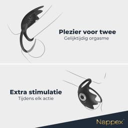 Cockring Vibrerend - Nappex™ Manu Vibrerende Penisring met Afstandsbediening [Discreet Verzonden] - Siliconen Cockringen - Sex Toys voor Koppels - Vibrators voor Mannen en Vrouwen - Zelf Aftrekken - Kamasutra - Erotiek — thumbnail 3